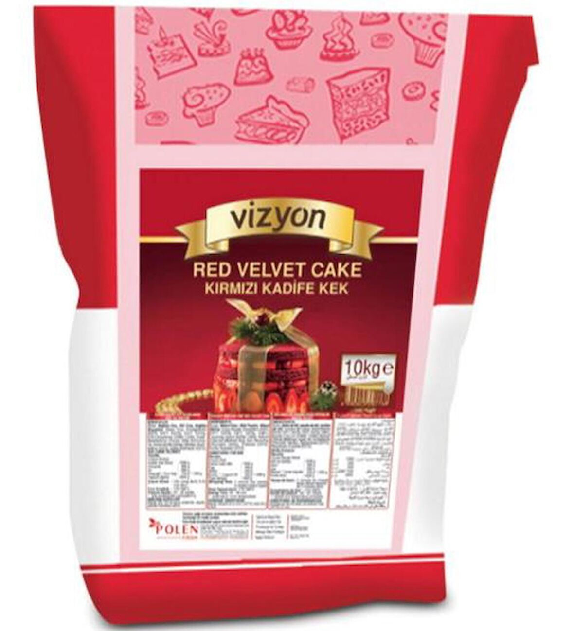 VİZYON KEK MİKSİ RED (kırmızı) VELVET (10 KG.)