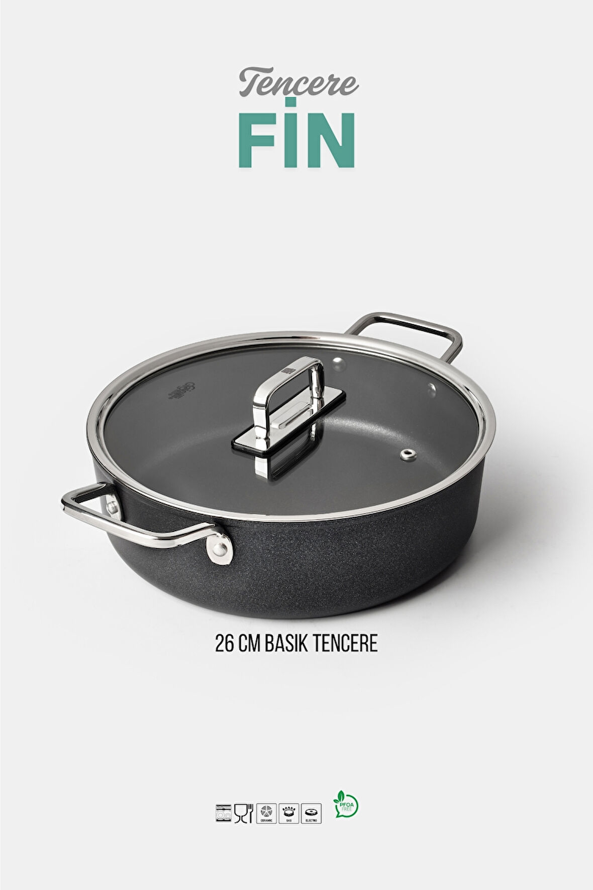 FİN Basık Tencere 26 cm