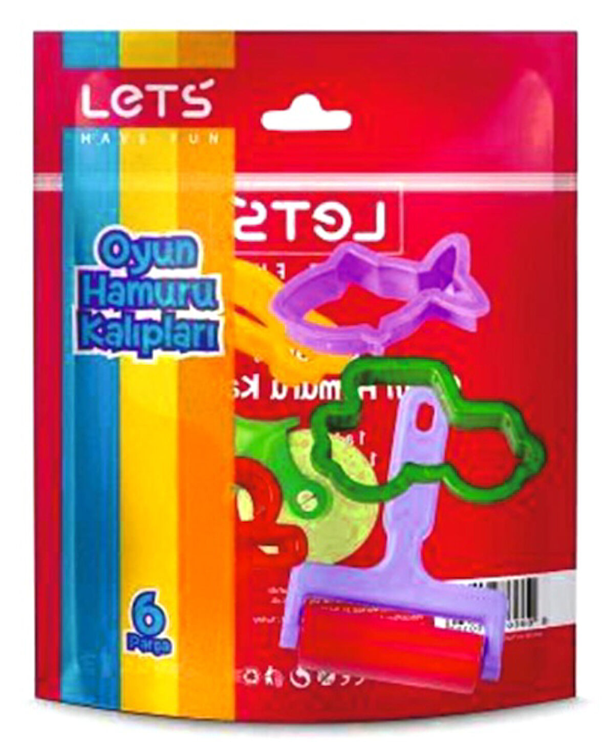 Lets Oyun Hamuru Kalıbı 6 Parça L8418 - 2 adet