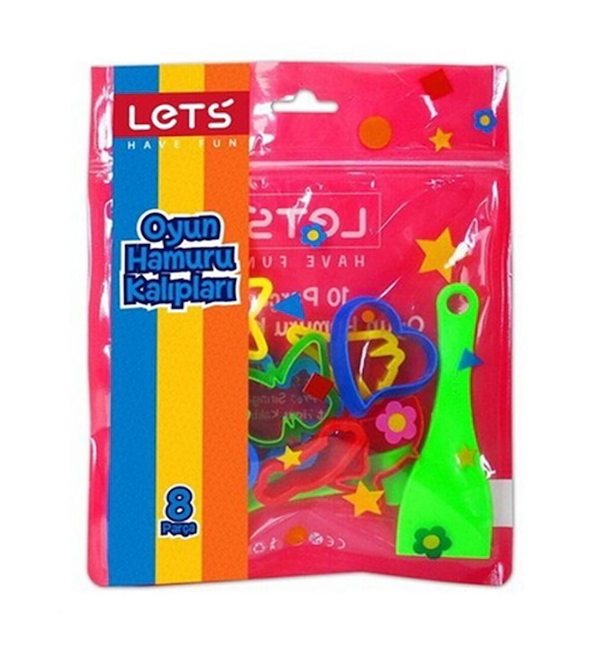 Lets Oyun Hamuru Kalıbı 8 Parça L8411 - 2 paket