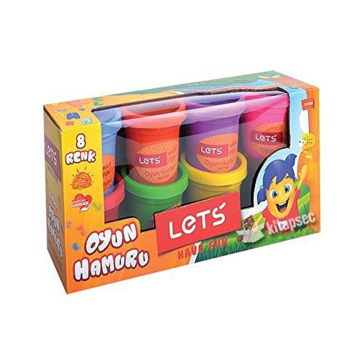 Lets 8 Renk Oyun Hamuru L8358 600Gr
