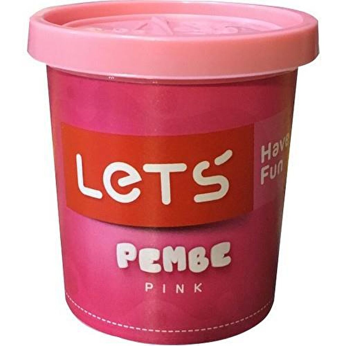 Lets Tek Renk Oyun Hamuru Pembe 115 Gr