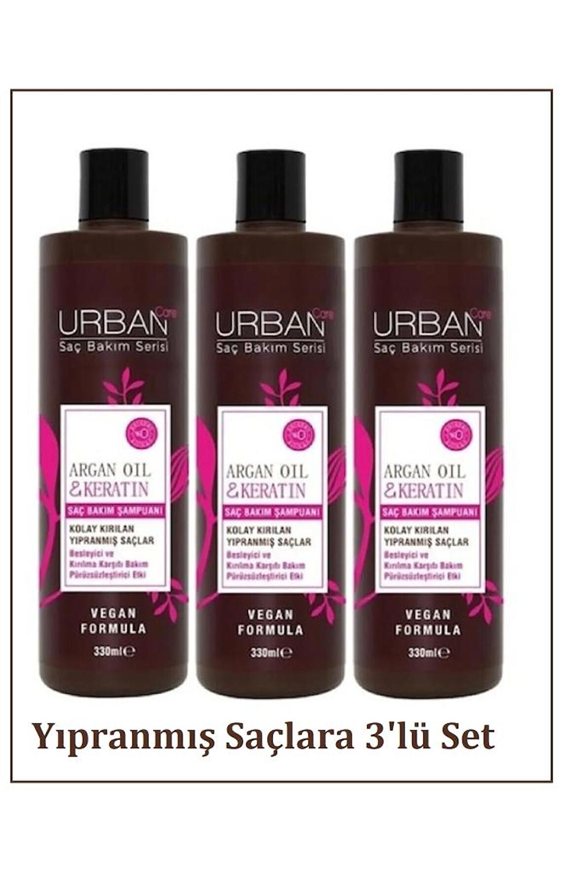 Urban Care Argan Oil Keratin Şampuan 330 Ml x 3 Adet Avantaj Paket