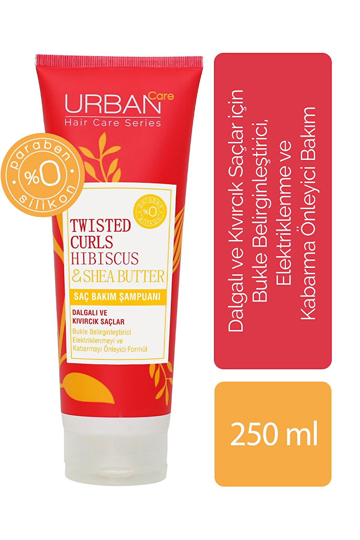 Twisted Curls Hibiscus & Shea Butter Kıvırcık Saçlar Için Şampuan 250ml