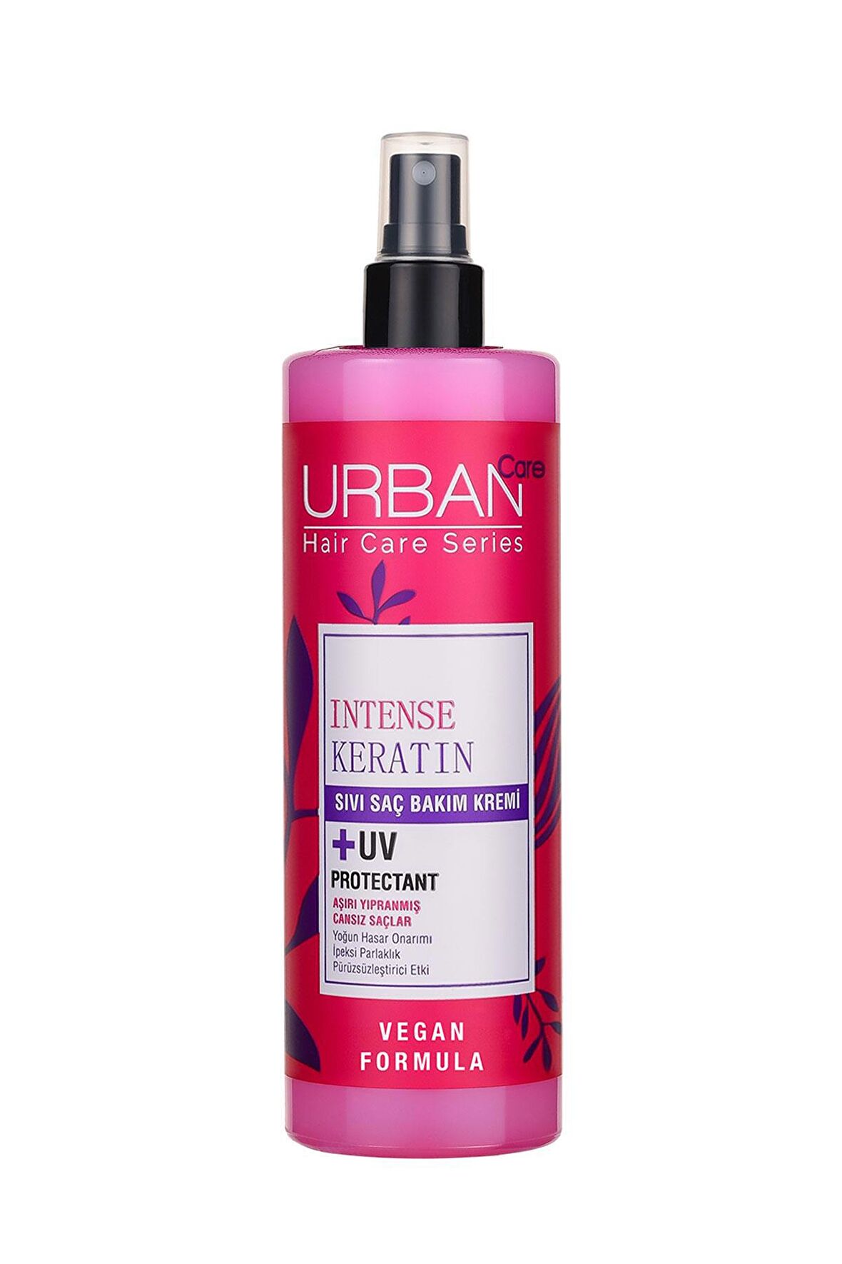 Urban Care Intense Keratin Aşırı Yıpranmış Saçlara Özel Sıvı Saç Bakım Kremi-375 ML-Vegan