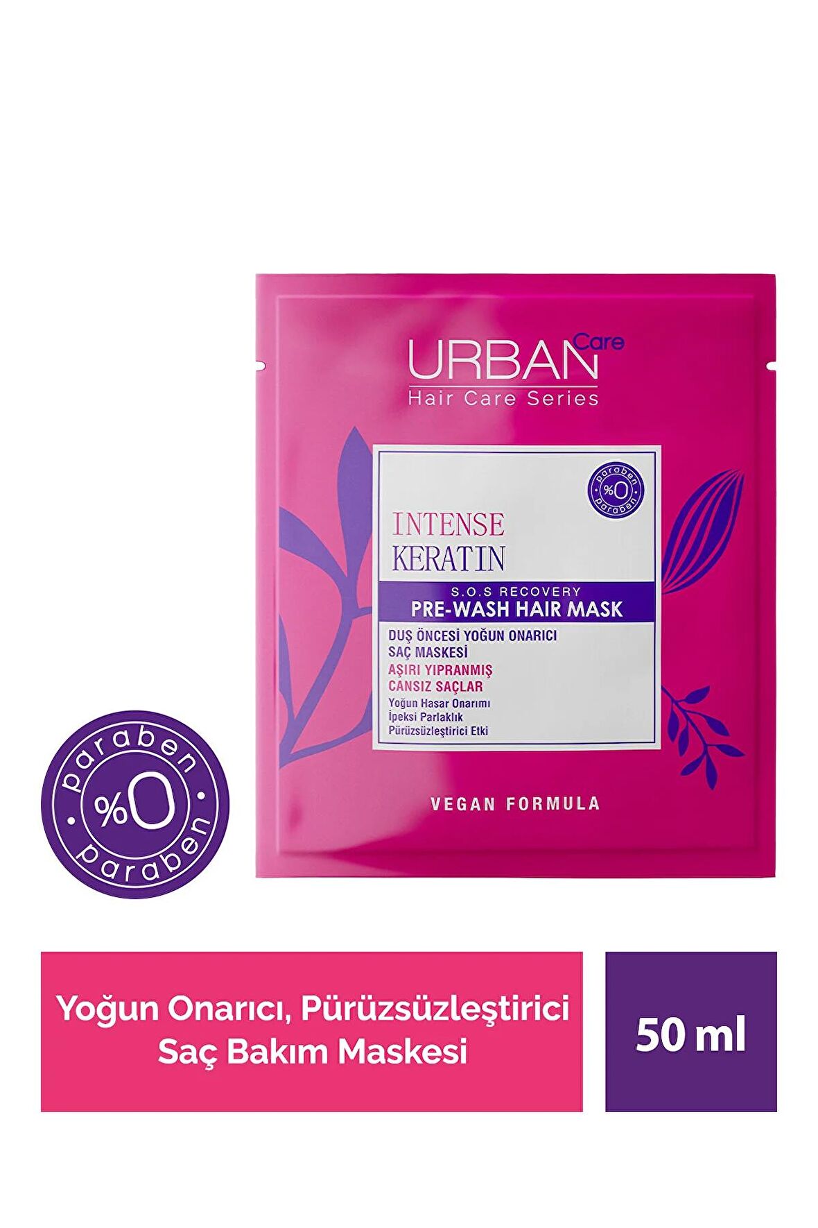 Urban Care Intense Keratin Yoğun Hasar Onarıcı Saç Bakım Maskesi 50ml