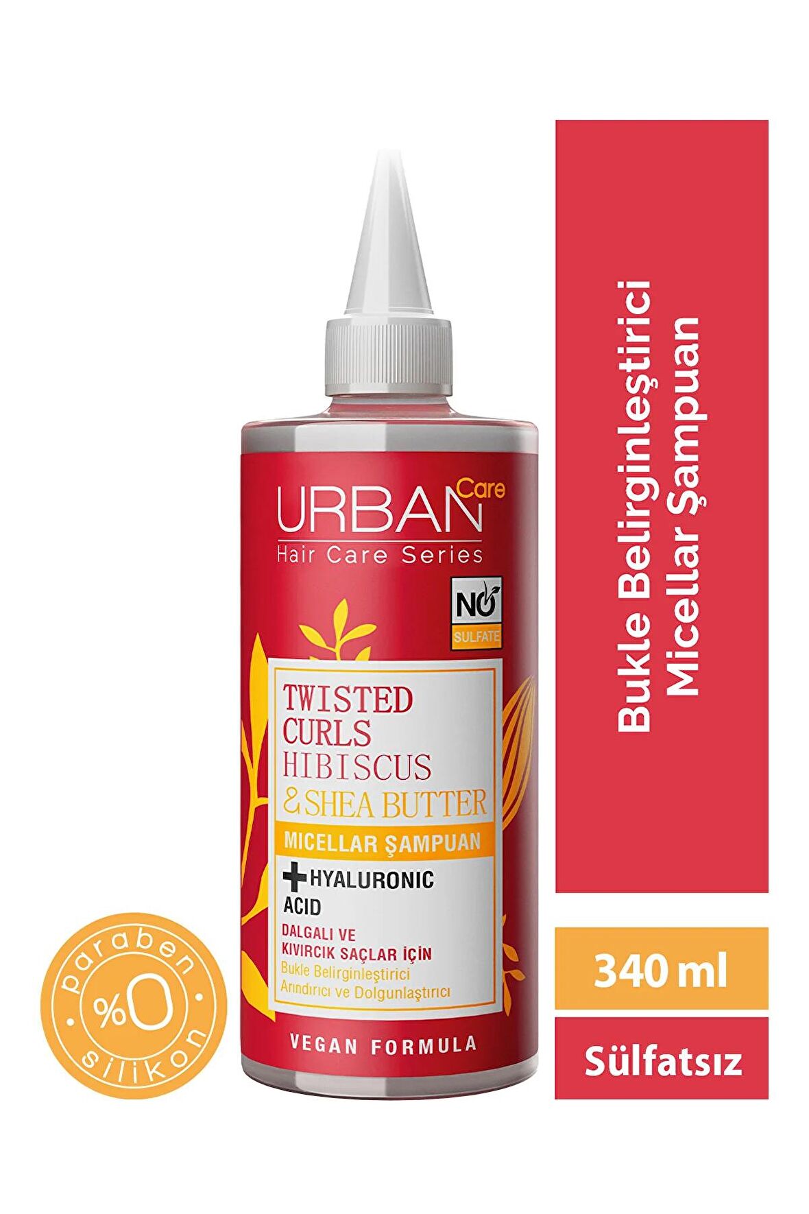 Urban Care Twisted Curls Hibiscus & Shea Butter Micellar Şampuan 340 Ml