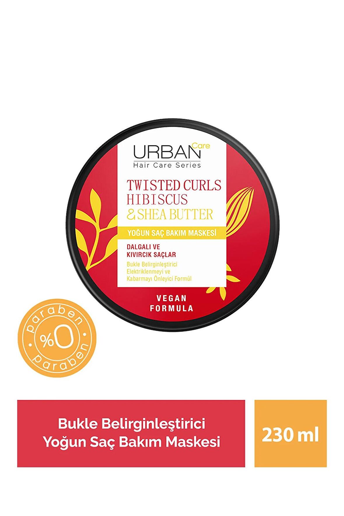 Urban Care Twisted Curls Hibiscus & Shea Butter Yoğun Saç Bakım Kremi 230 ml