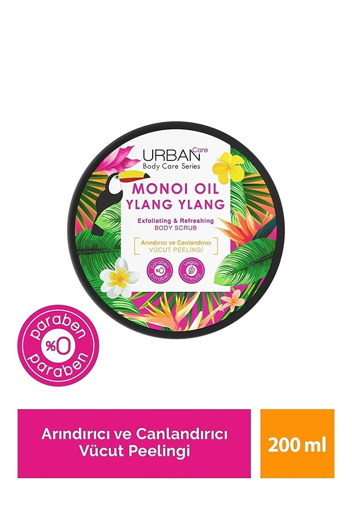 Urban Care Monoi Oil & Ylang Ylang Exfoliating Body Scrub 200 Ml