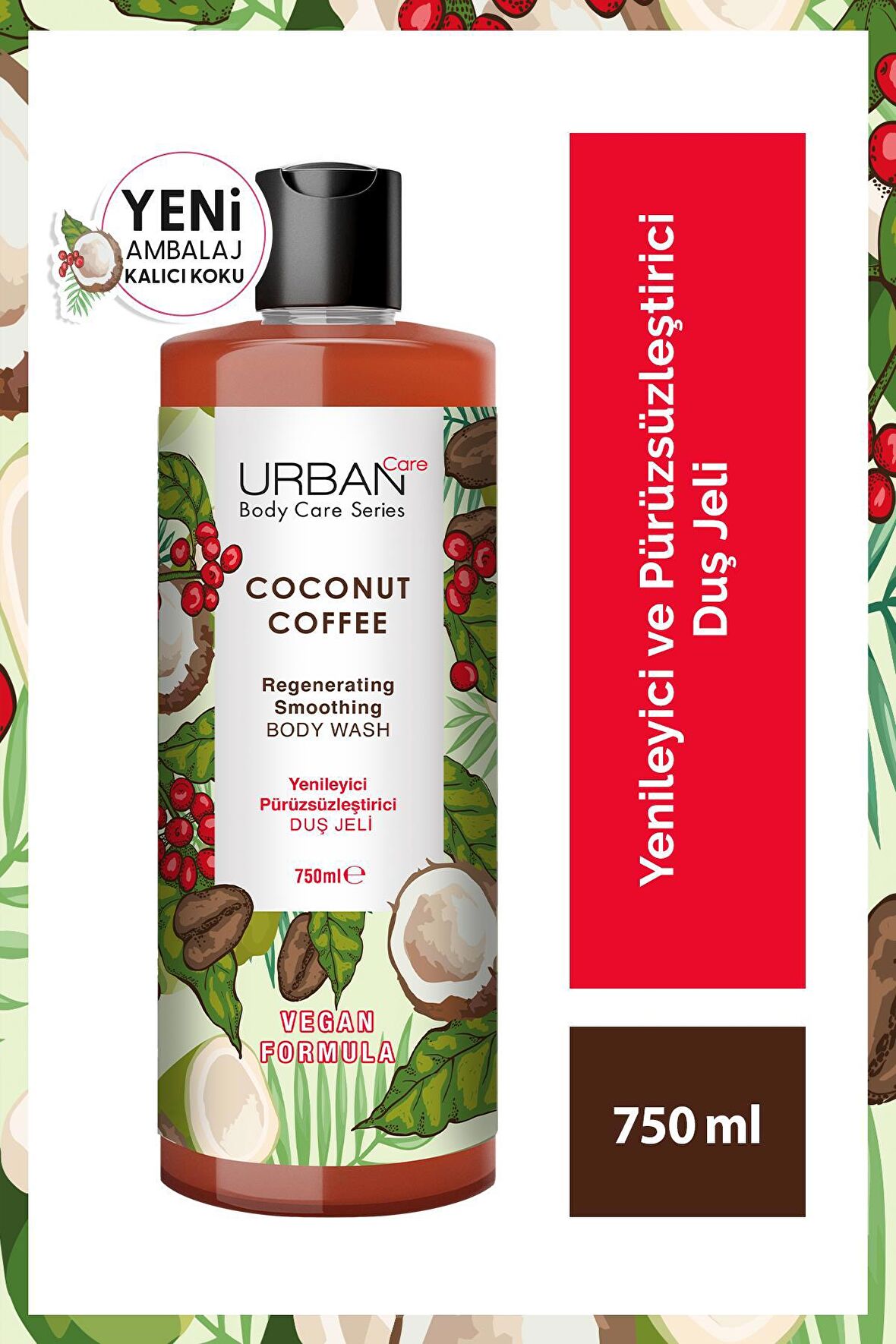 Urban Care Body Series Coconut Coffee Duş Jeli 750 ML