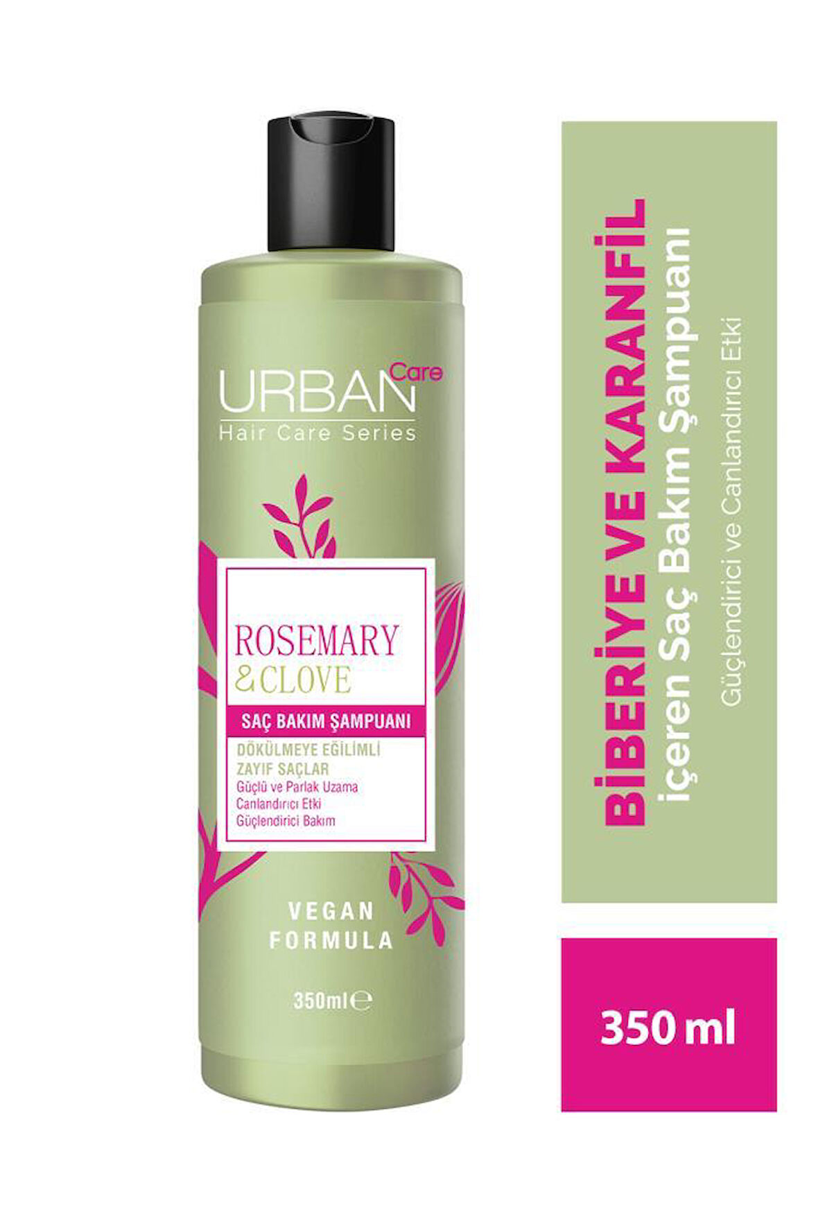 URBAN Care Rosemary & Clove Biberiye ve Karanfil Canlandırıcı ve Güçlendirici Saç Bakım Şampuanı  350 ML