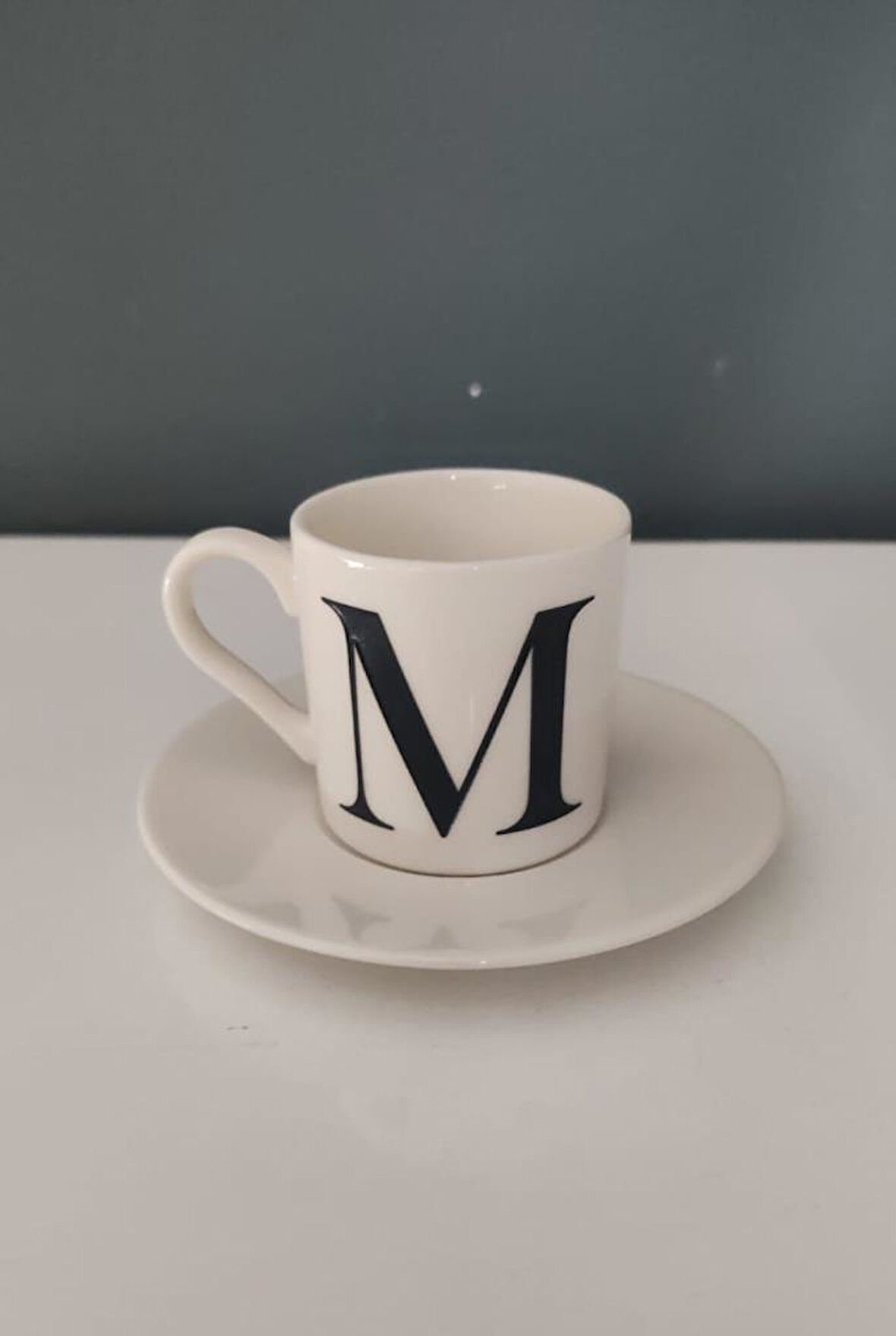 DECORIUM KUM M HARFLİ KAHVE FİNCANI