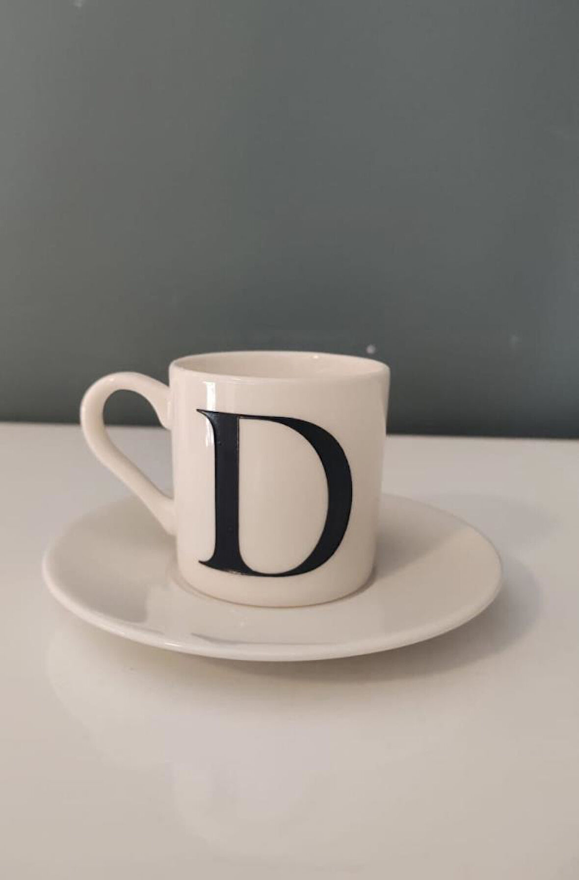 DECORIUM KUM D HARFLİ KAHVE FİNCANI