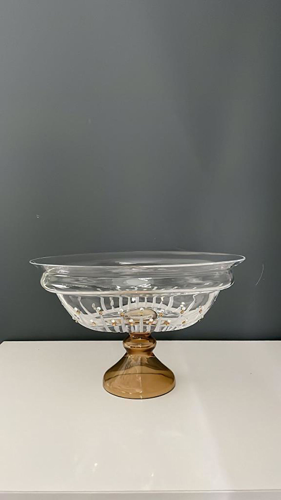 DECORIUM AYAKLI BONCUKLU GONDOL AMBER 