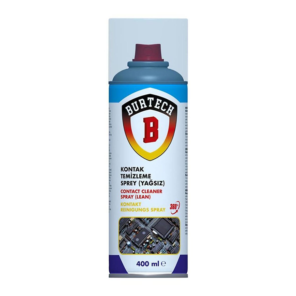 Burtech Kontak Temizleme Sprey 400 Ml (Yağsız) Kalıntı Bırakmaz