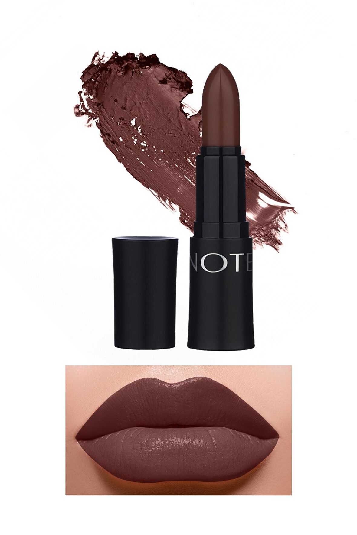 Note Mattemoist Lipstick Mat Bitişli Ruj 316 Coco Toffee - Kahverengi