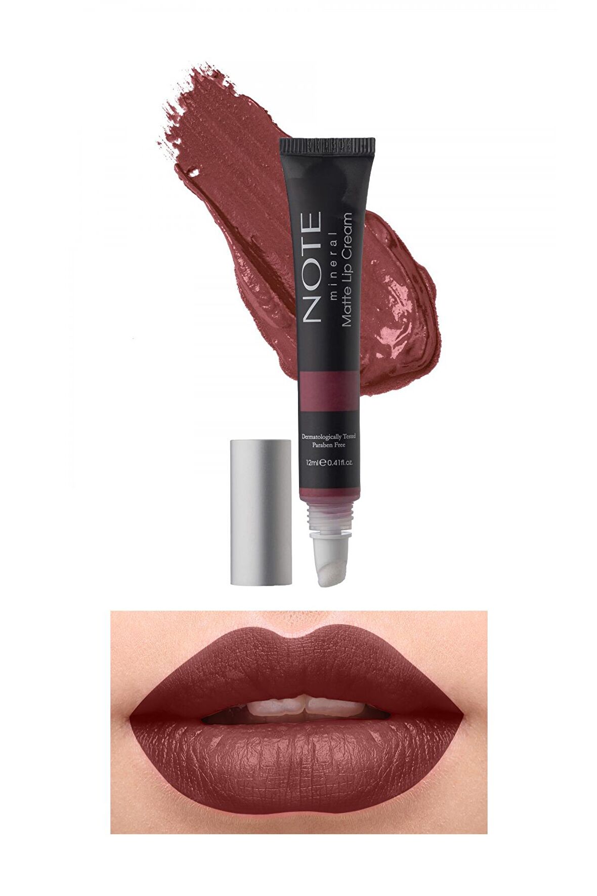 Note Mineral Matte Lip Cream Yarı Mat Bitişli Likit Ruj  03 Rose Sorbet - Pembe