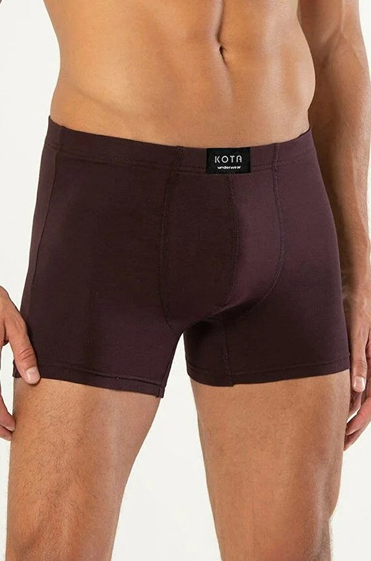 Kota 1009 Erkek Beli Katlamalı Likralı Boxer Battal