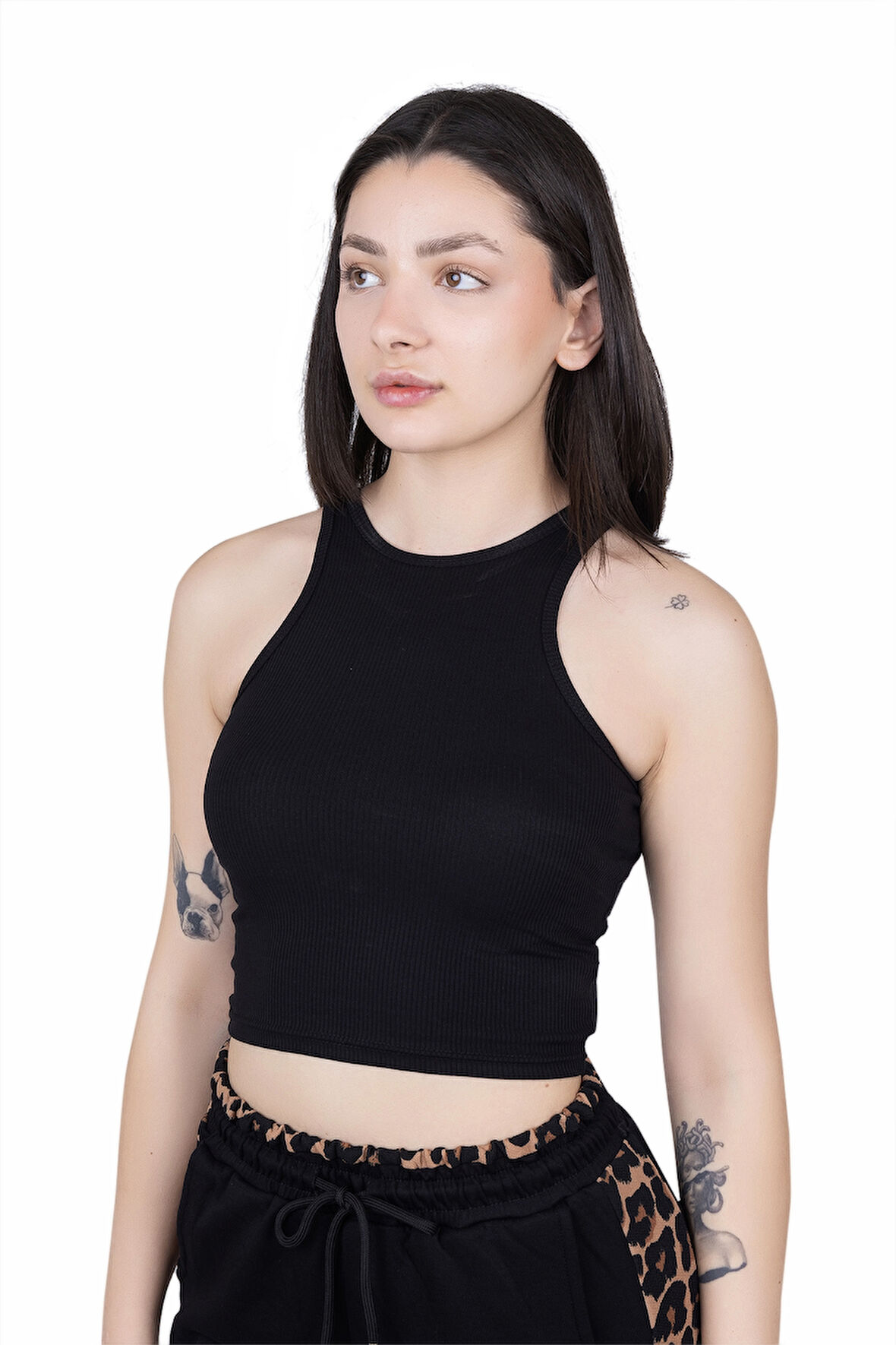 Looksense Kadın Kalın Askılı Crop 04005 