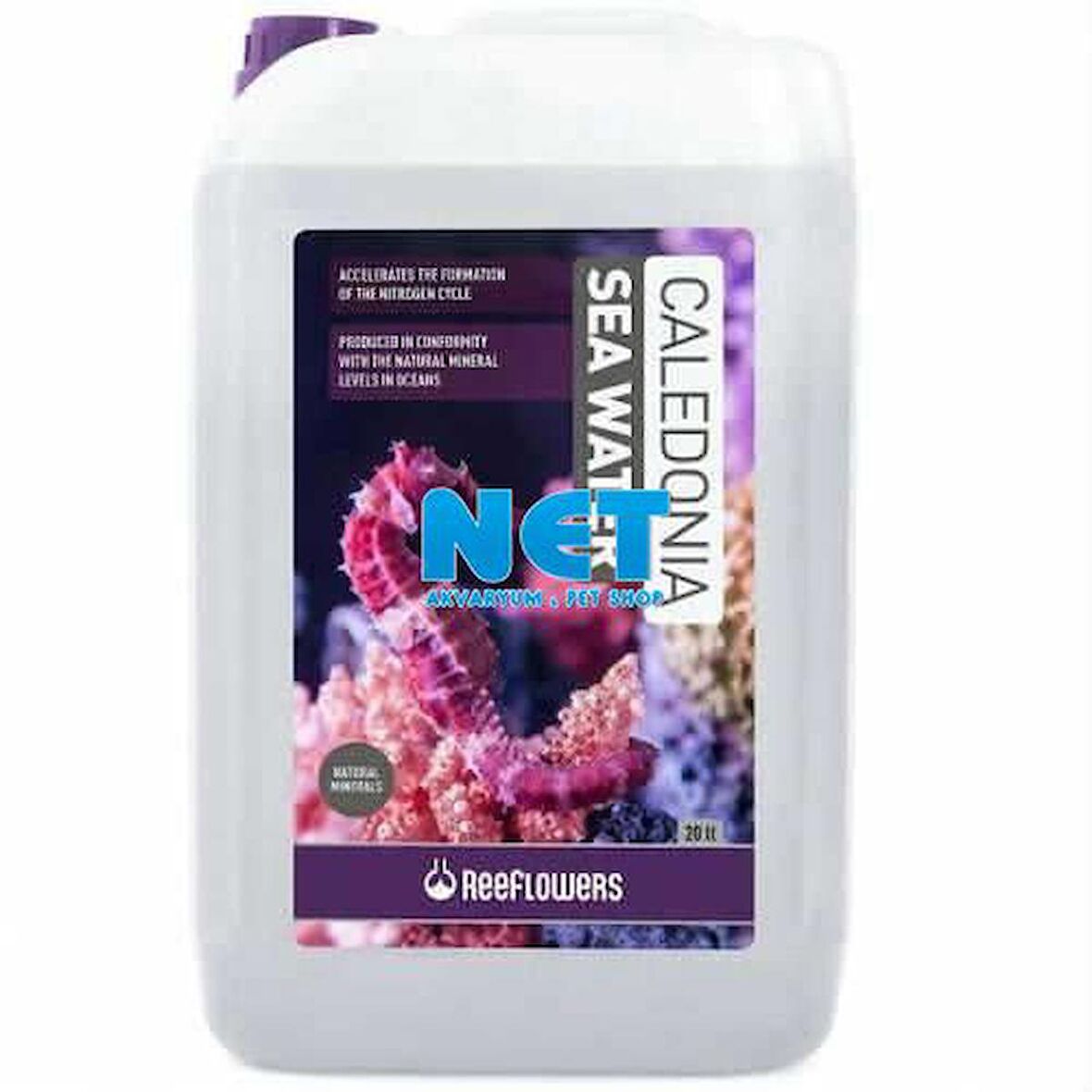 Reeflowers Caledonia Sea Water 20 Lt. Tuzlu Su Akvaryumları İçin Hazır Su