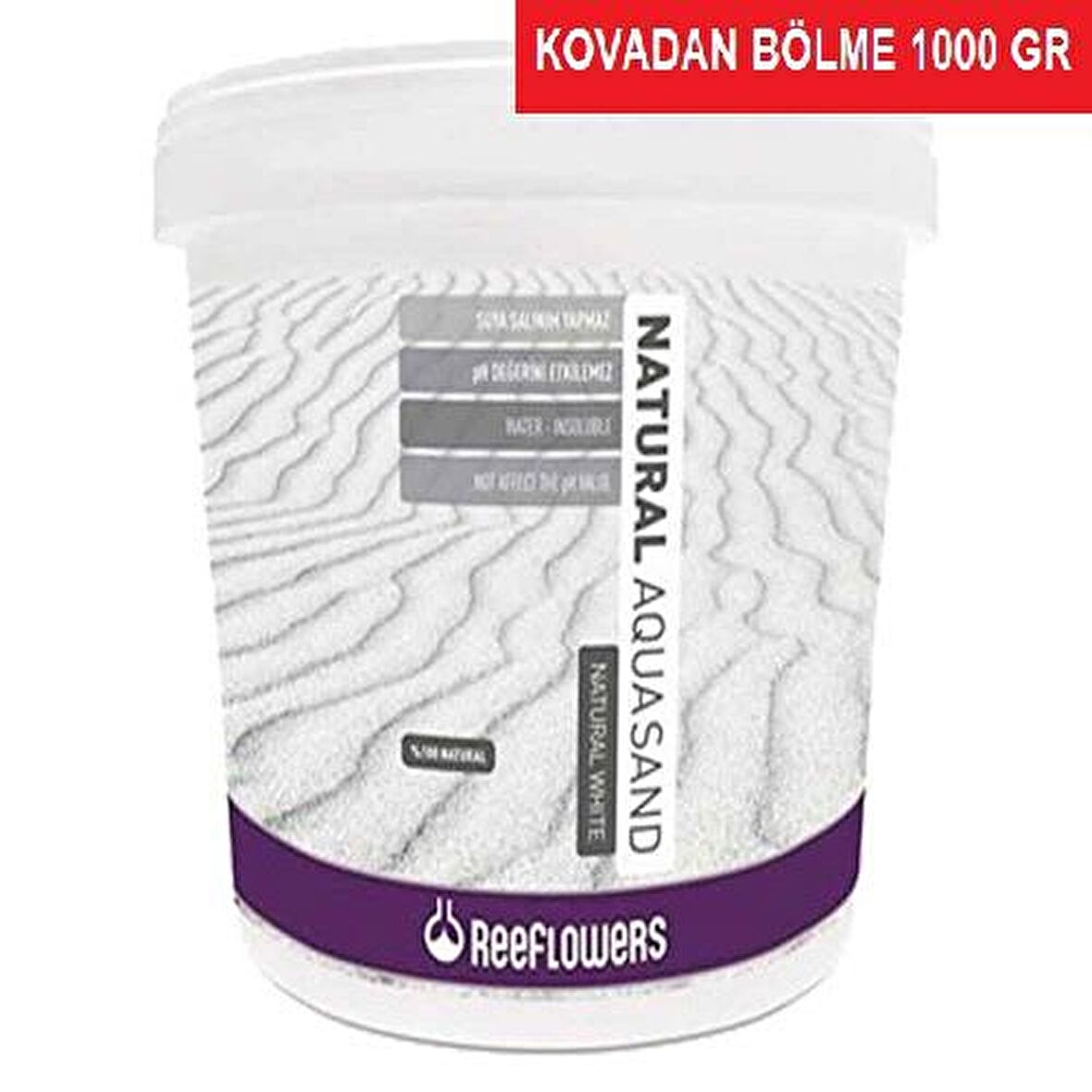 ReeFlowers Natural AquaSand Akvaryum Kumu (0.5-1 Mm) 1 Kg NAS25K05-1