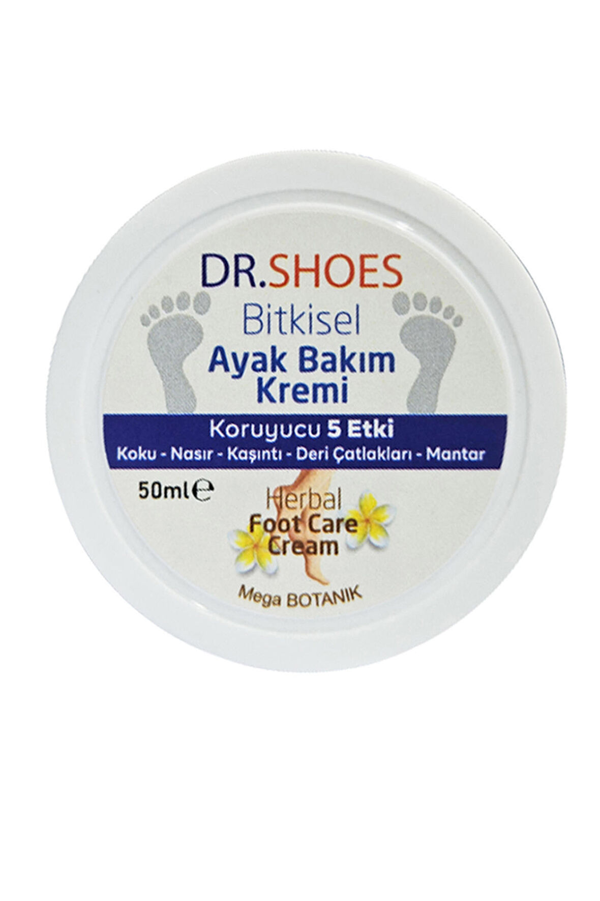 Bitkisel Ayak Bakım Kremi - Ayak Koku Karşıtı Krem 50 Ml. Koruyucu