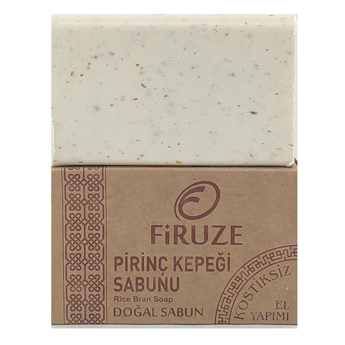 Firuze Pirinç Kepeği Sabunu 125gr Kostiksiz Doğal Sabun