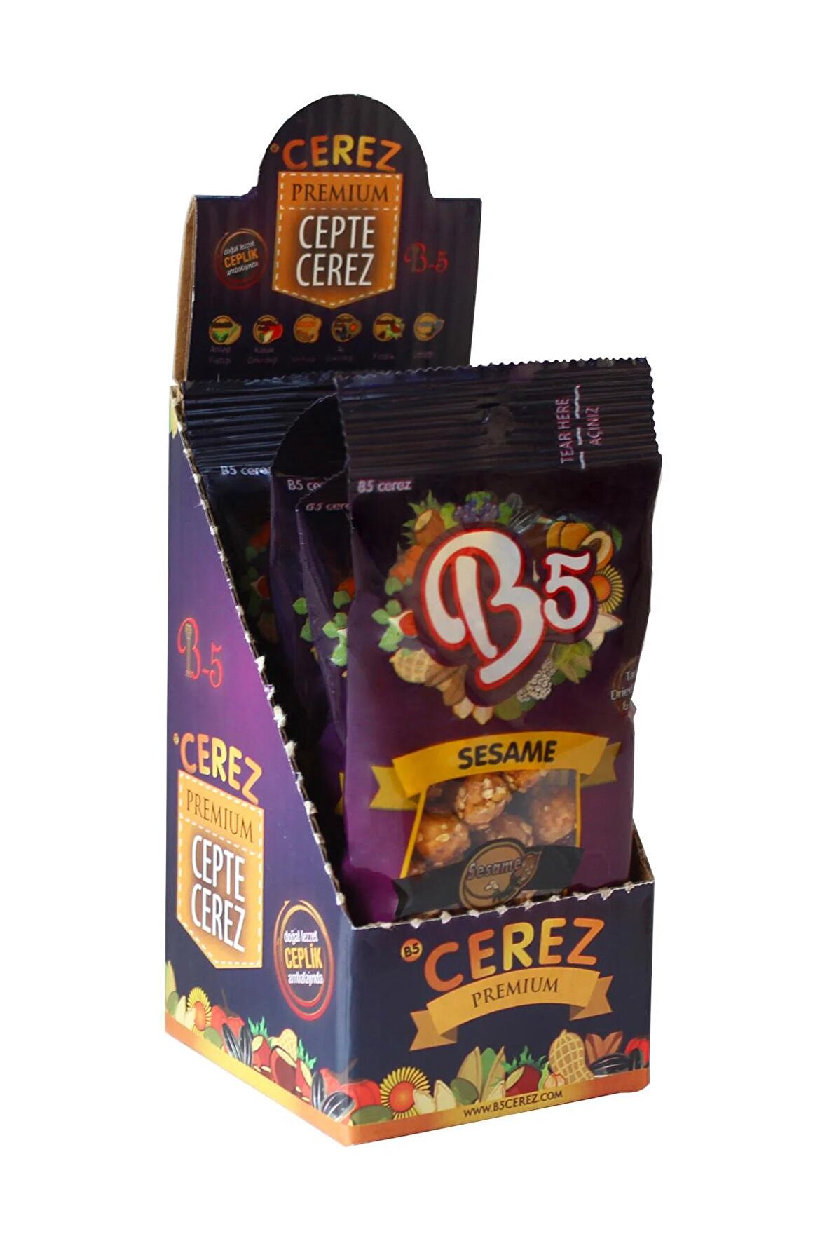 B5 Çerez Susamlı Leblebi 4 x 30 gr