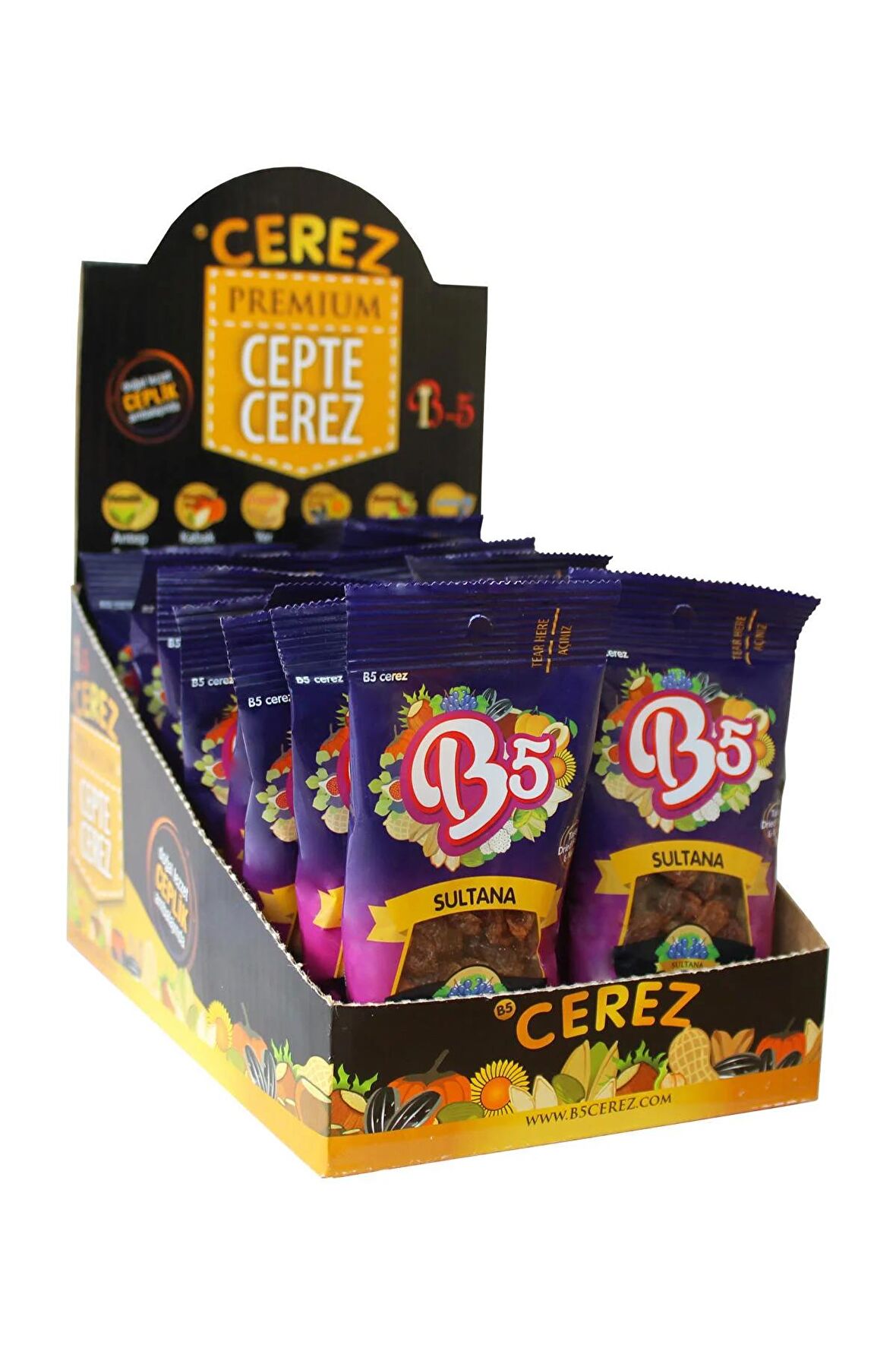 B5 Çerez Kuru Üzüm 16 x 40 gr