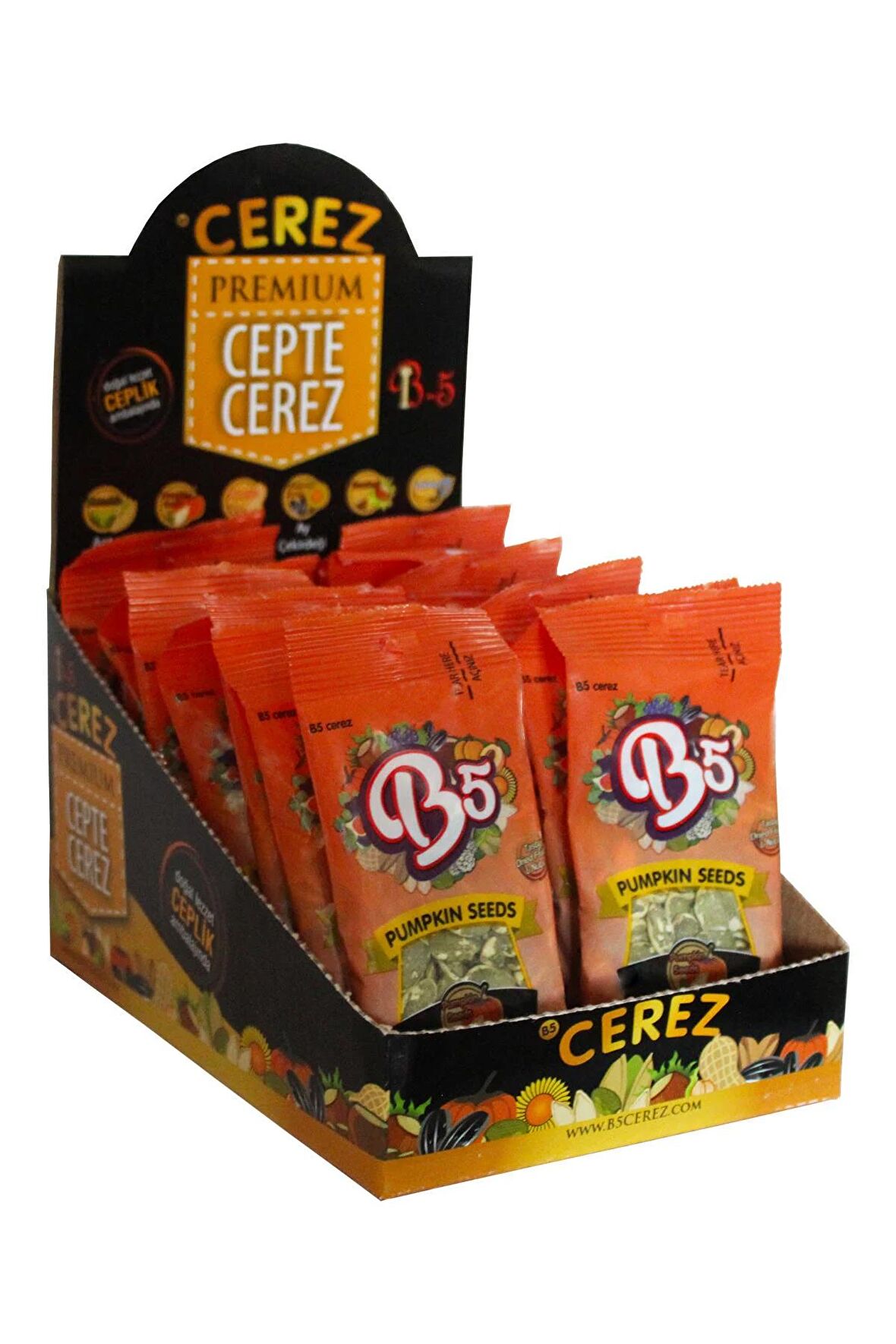 B5 Çerez İç Kabak Çekirdeği 16 x 30 gr