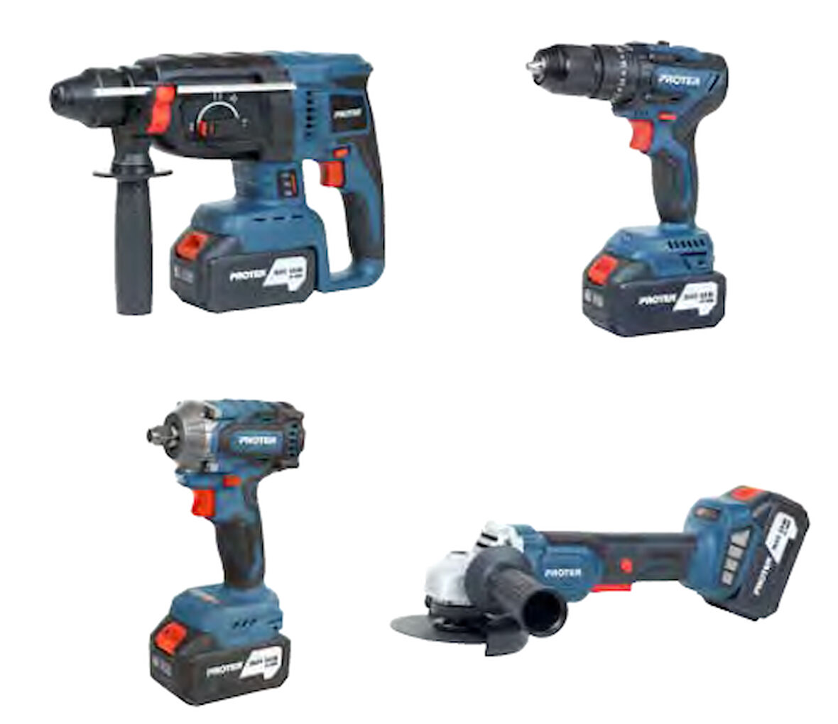 PROTER PST 914 quatro  Şarjzlı 4'Lü Set