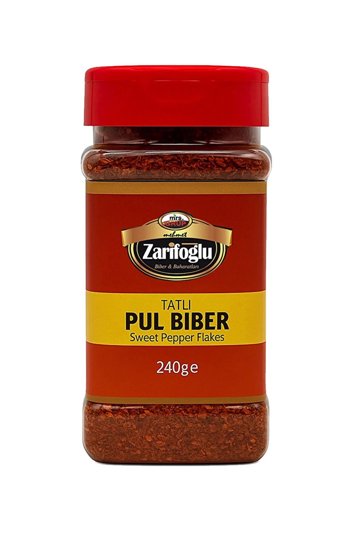 Tatlı Pul Biber Pet 240 gr Orta Boy