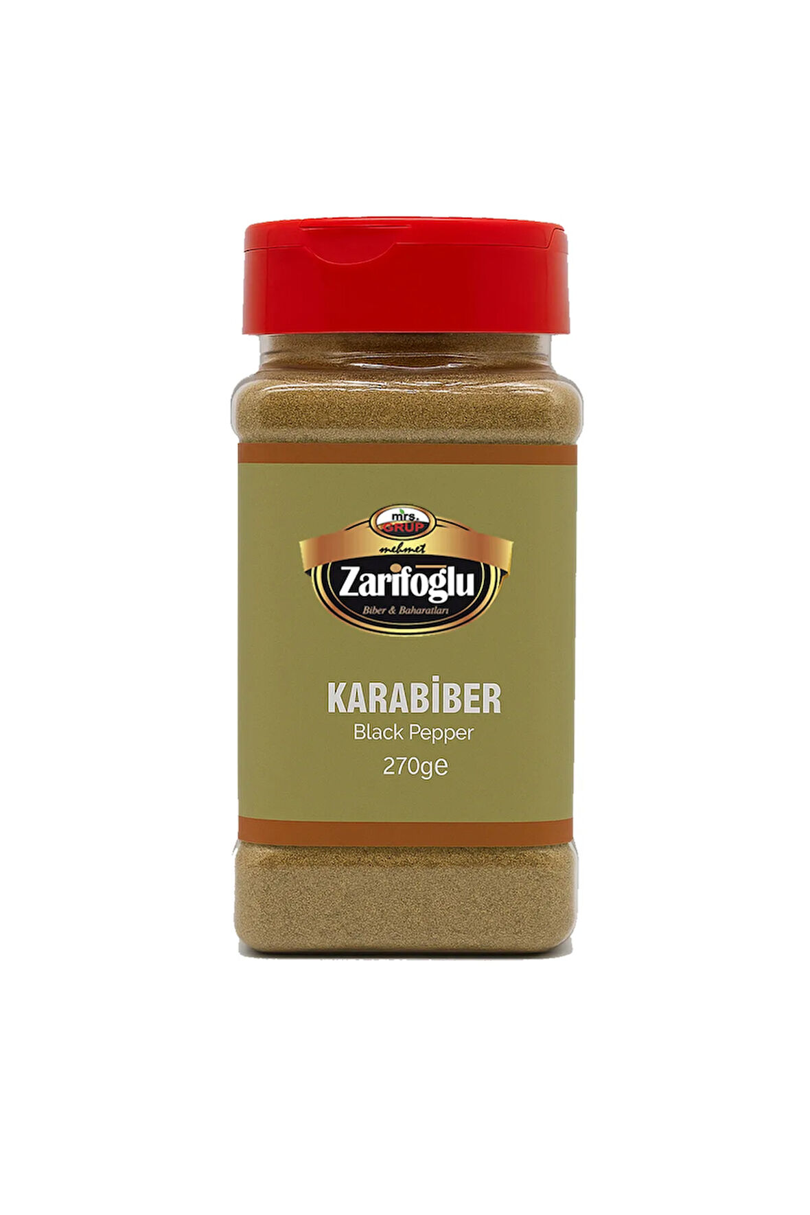 Karabiber Toz Pet 270 gr Orta Boy
