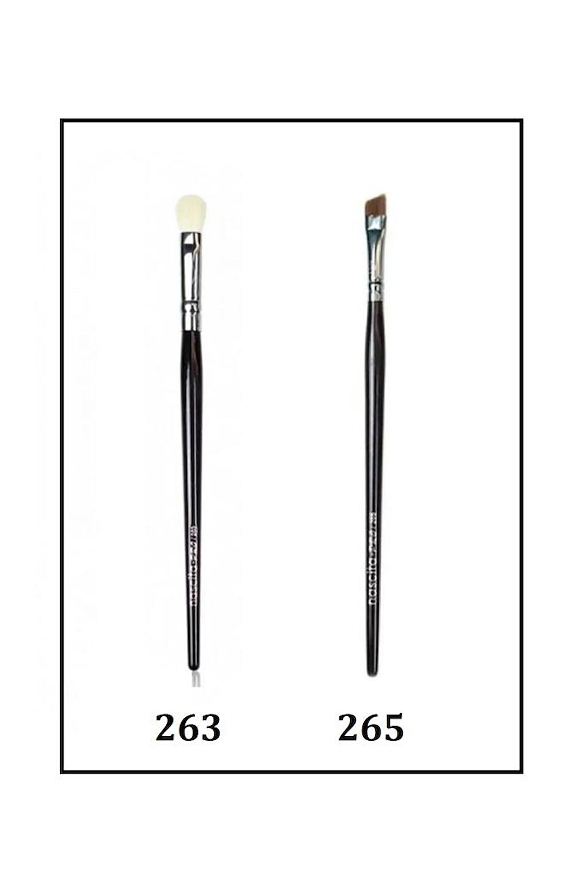 Nascita Pro Açılı Eyeliner Fırçası 265 + Far Karıştırma Fırçası 263 Özel 2'li SET