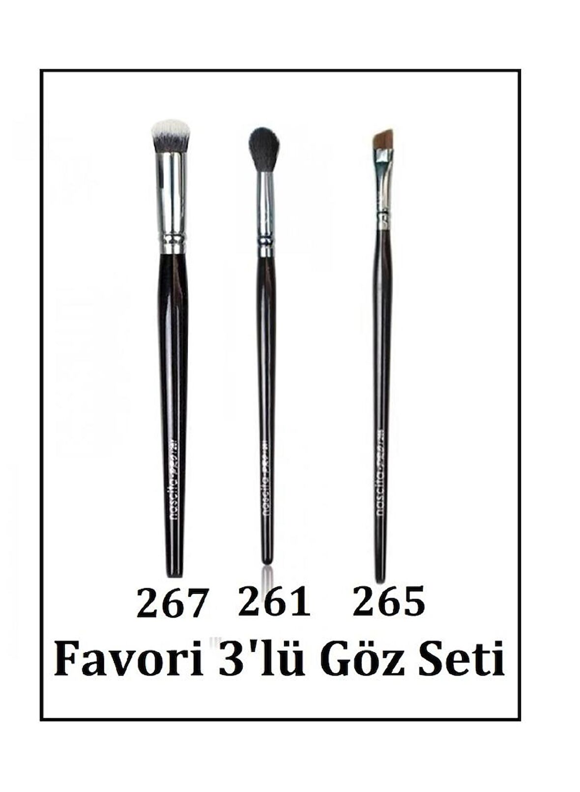 Nascita Pro Favori 3'lü Göz-Far Fırça Seti 0261-0265-0267