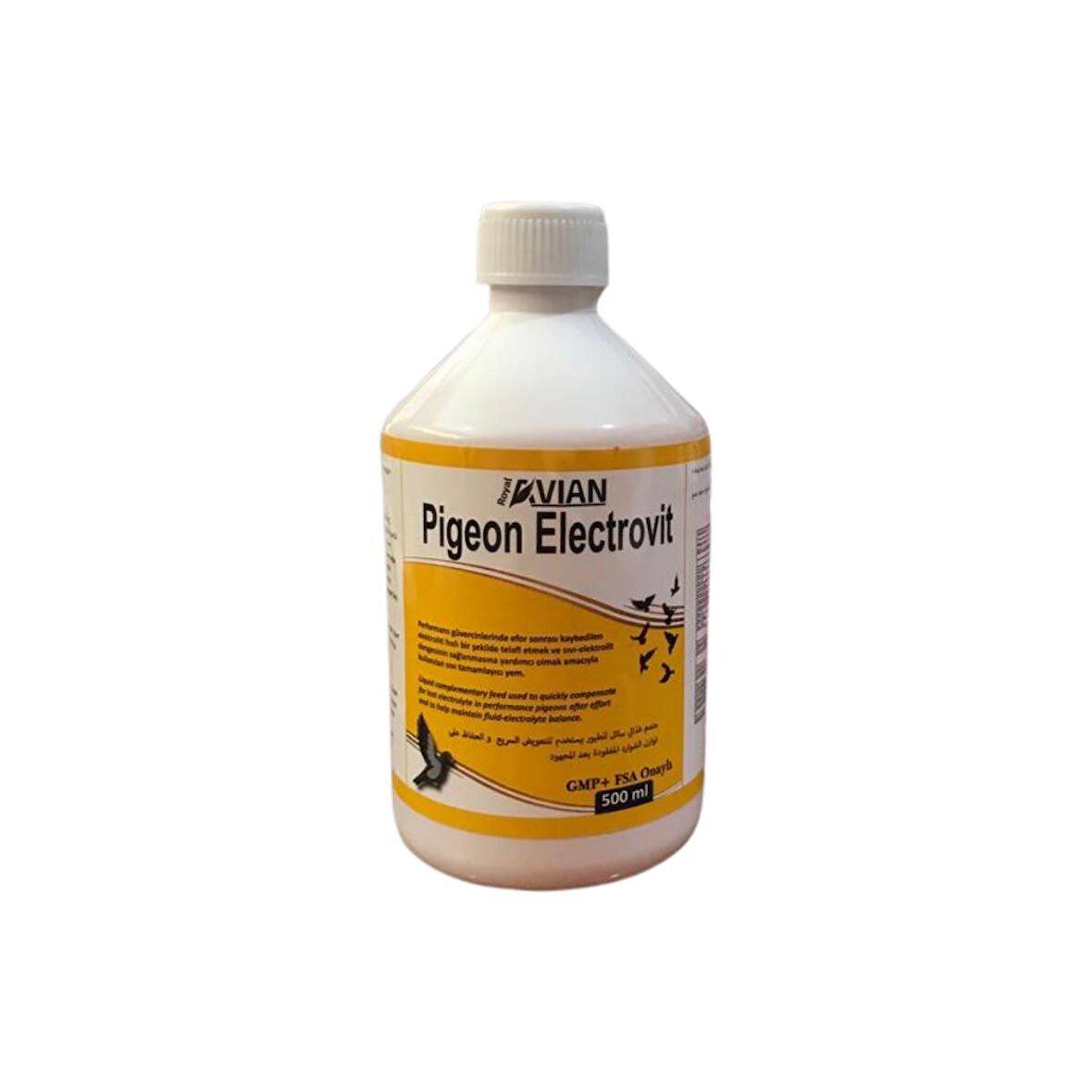 Royal İlaç Pigeon Electrovit 500 Ml. Güvercin Ve Kafes Kuşları Için Elektrolit Desteği 