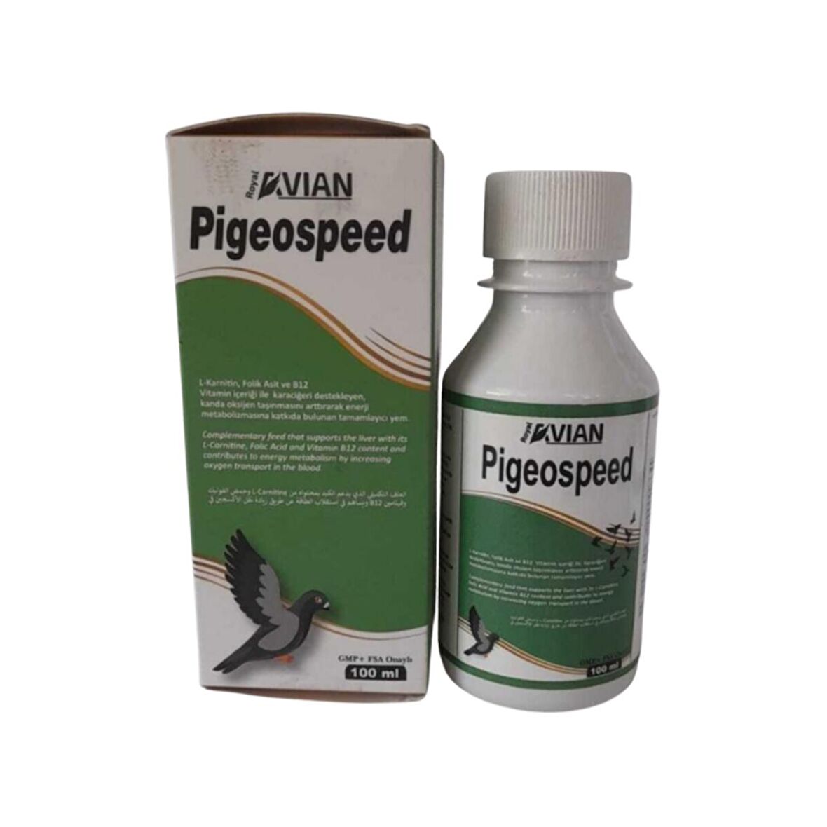 Royal İlaç Pigeospeed 100 Ml. Güvercinlerde Uçum Hızı Desteği