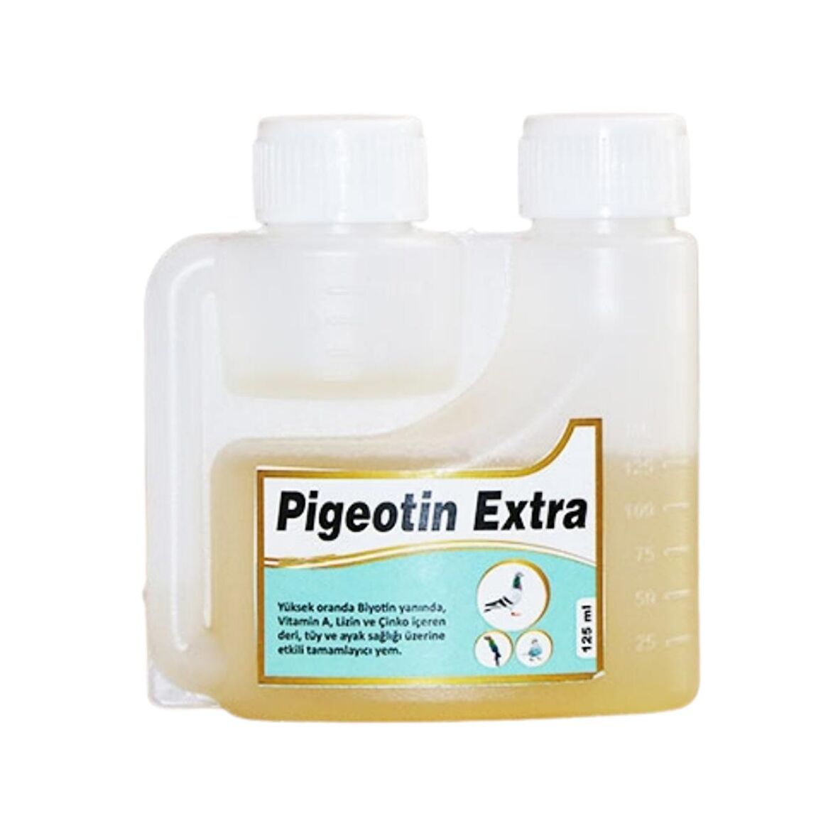 Royal İlaç Pigeotin Extra 125 Ml. Güvercin ve Kafes Kuşlarında Biotin Desteği 