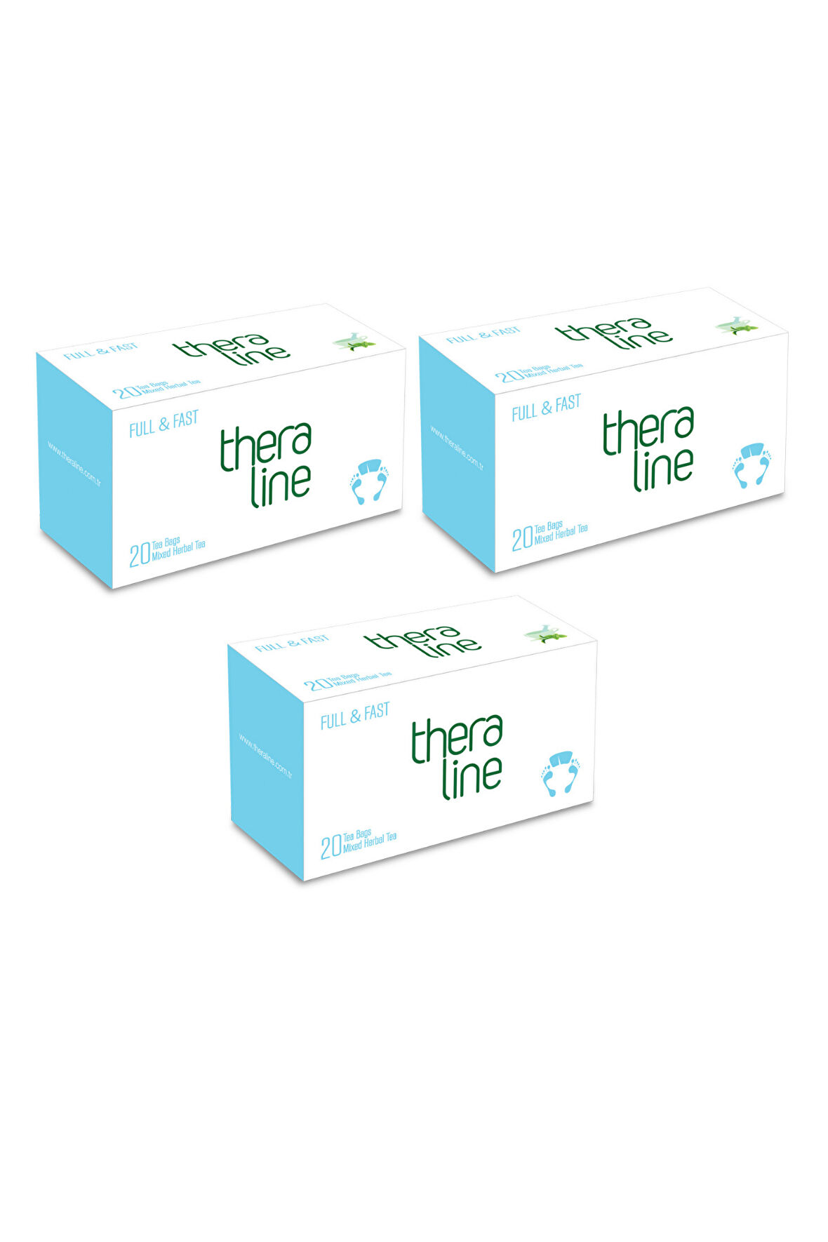 Theraline Full & Fast (Açlığa Karnım Tok) Bitki Çayı Süzen Poşet (3 Kutu) 60 Adet