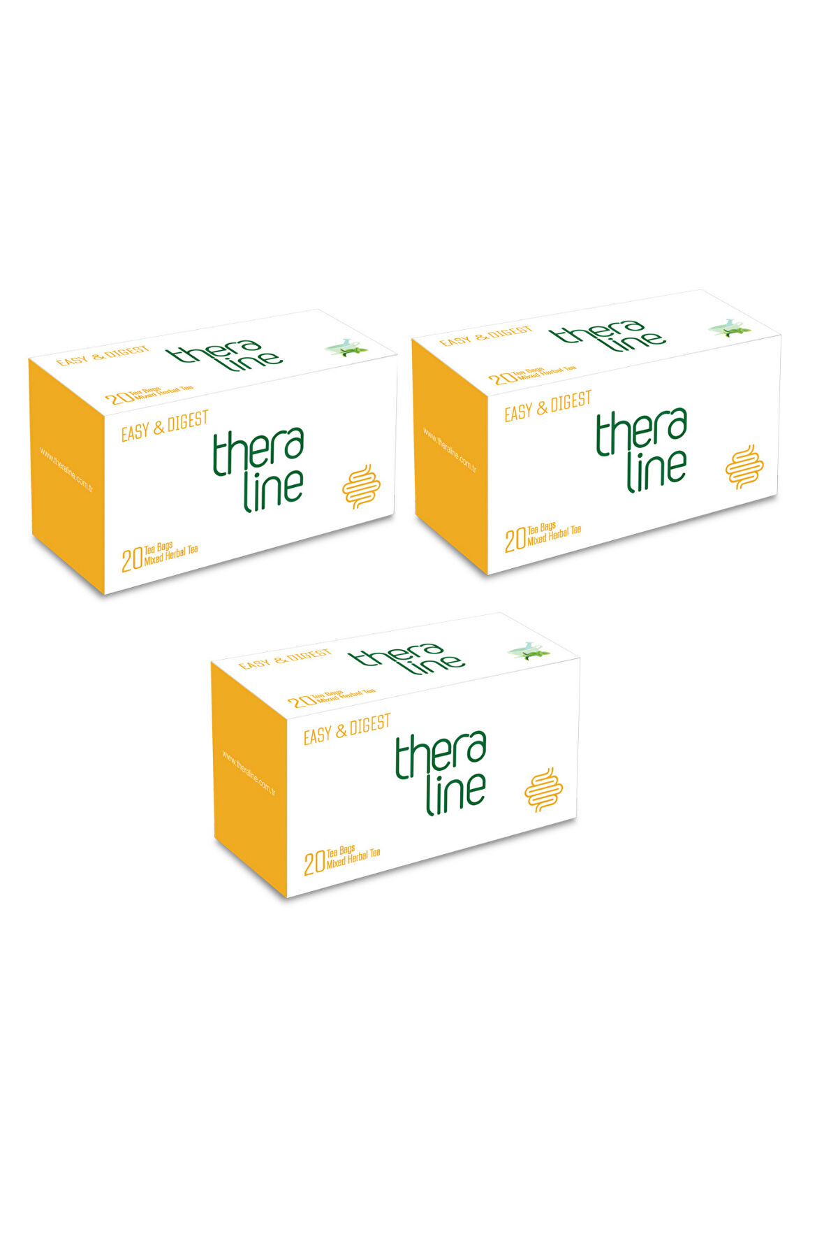 Theraline Easy & Digest (Doğal Sağlıklı Sindirim) Bitki Çayı Süzen Poşet (3 Kutu) 60 Adet