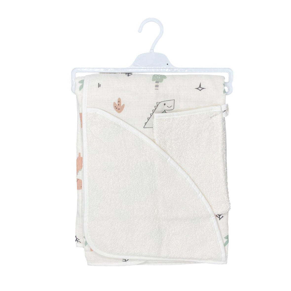 Bebekevi Müslin Kapşonlu 2'li Silgi Havlu 1040