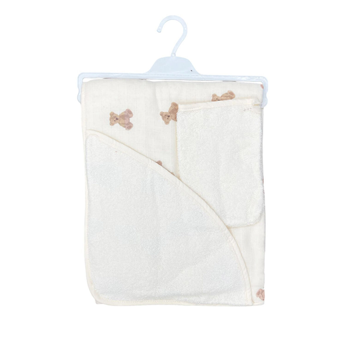 Bebekevi Müslin Kapşonlu 2'li Silgi Havlu 1040