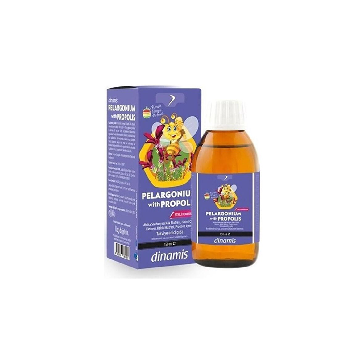 Dinamis Pelargonium with Propolis İçeren Takviye Edici Gıda 150 ml