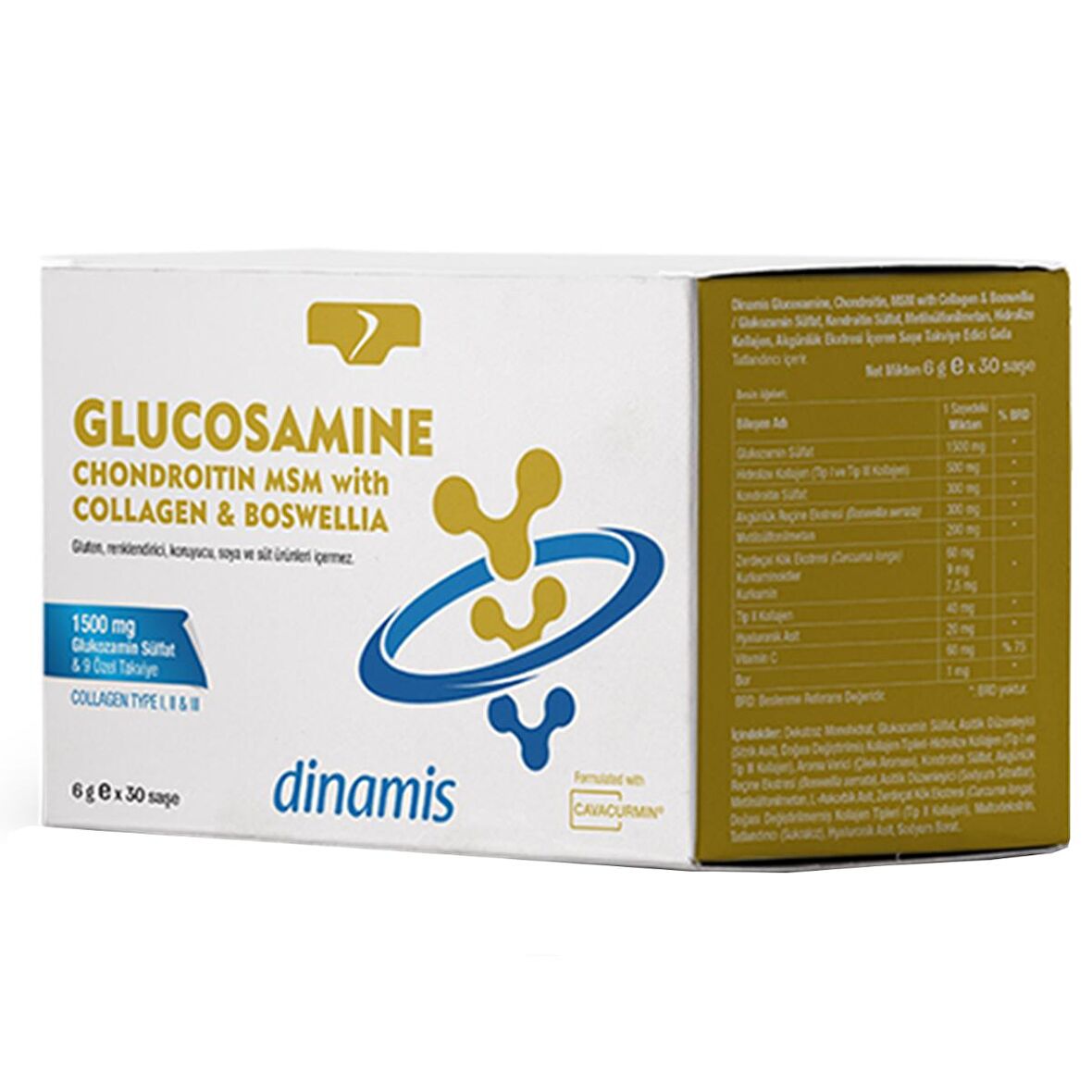 DİNAMİS GLUCOSAMINE CHOND. MSM WITH COLLAGEN SASE