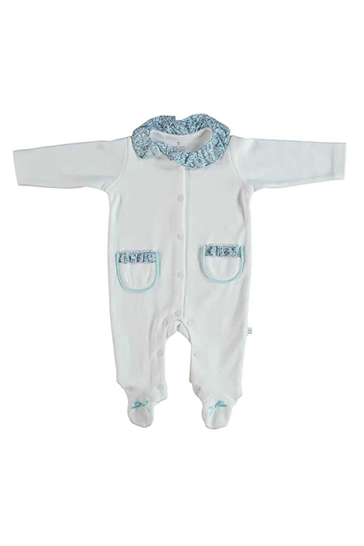 Ekru Kız Bebek Tulum