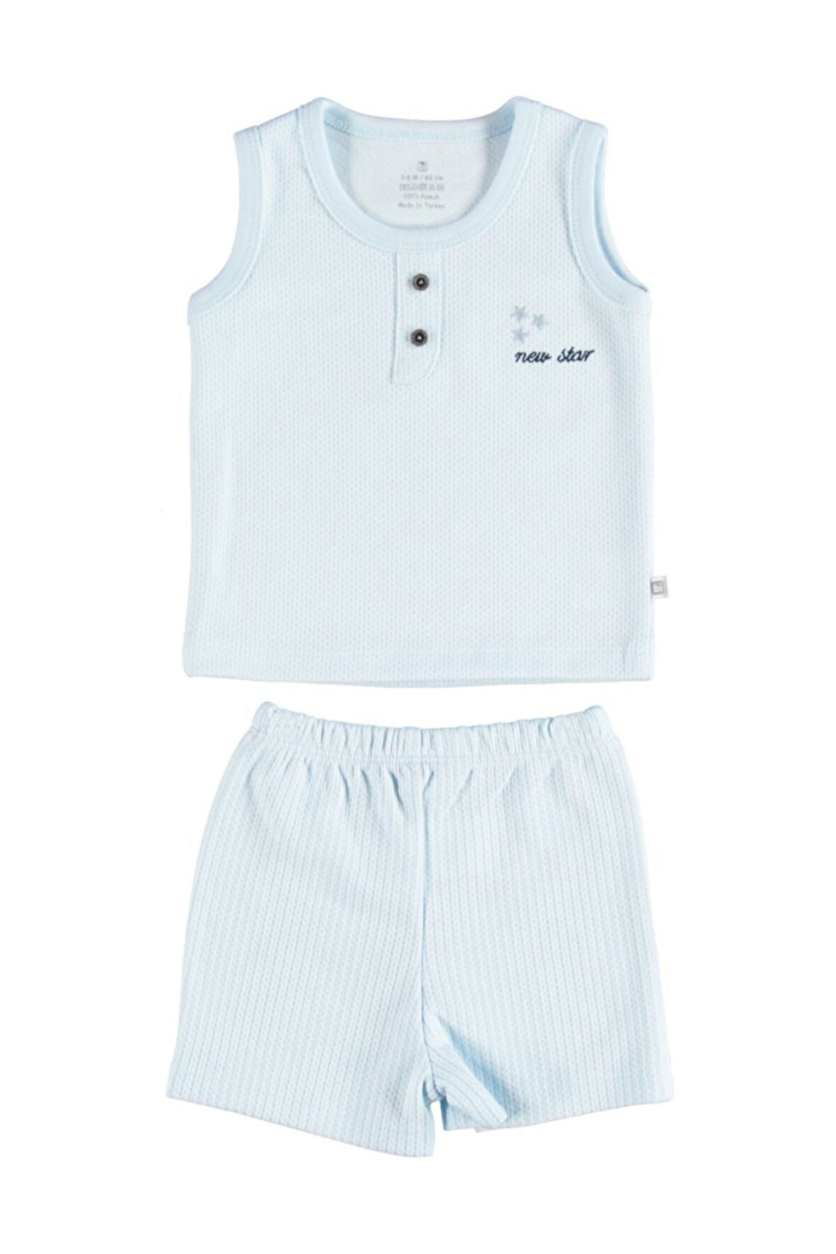 New Star Şortlu 2'li Takım 59509 6-9 Ay - Mavi