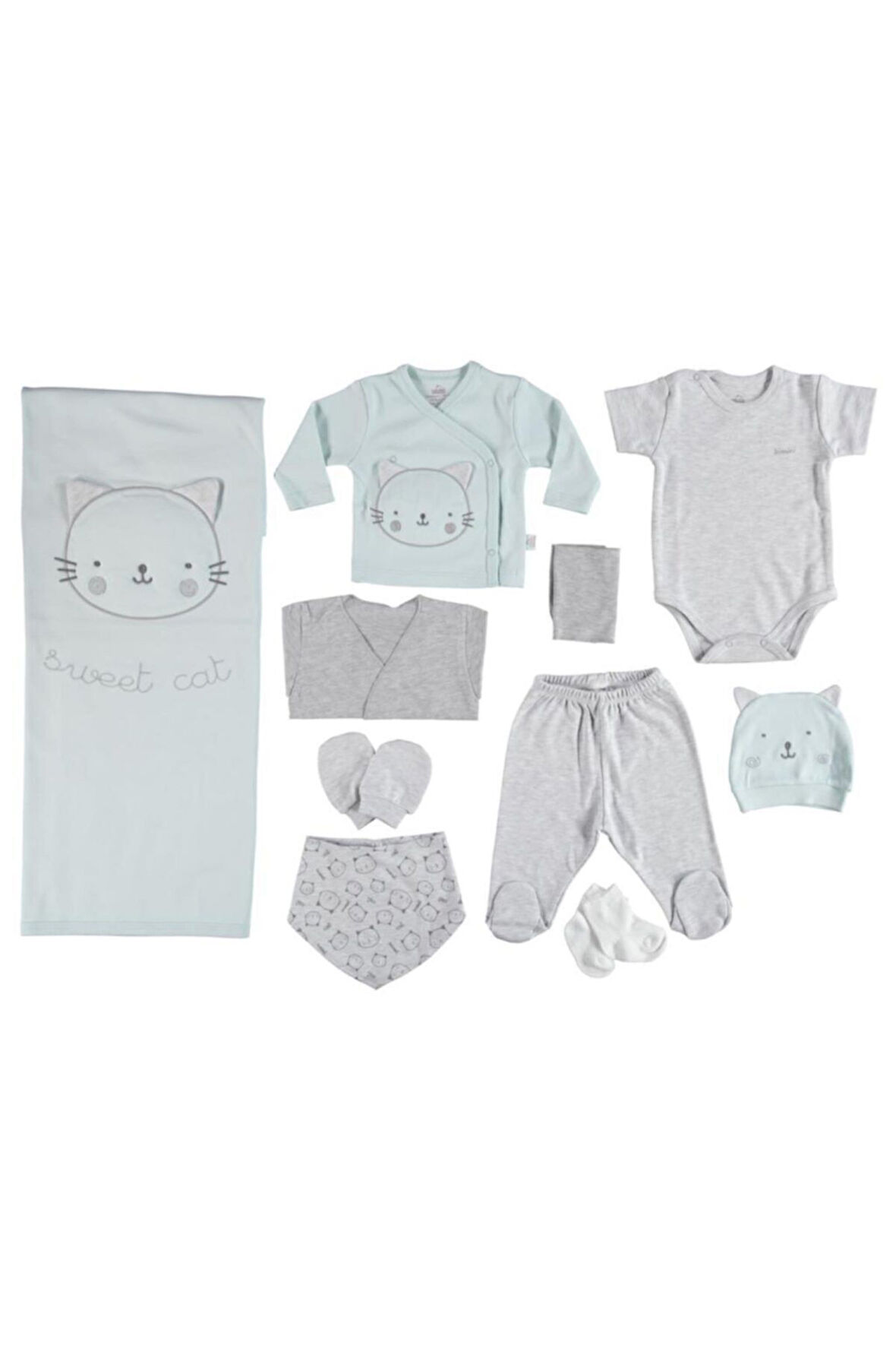 Sweet Cat 63144 10 Parça Nil Yeşili Hastane Çıkışı