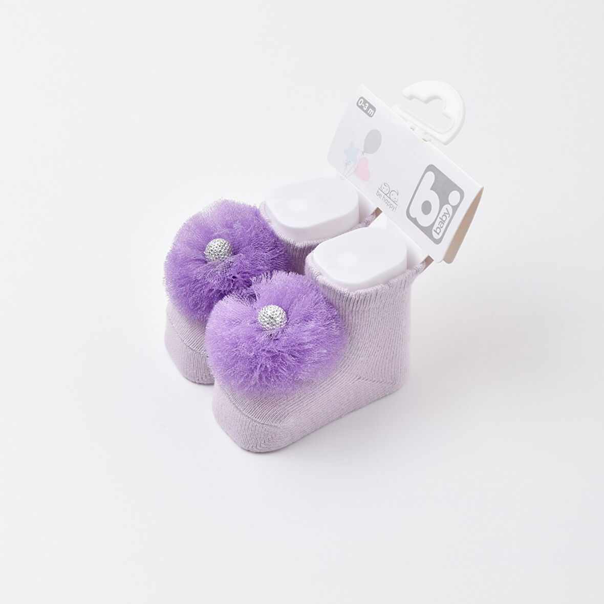 Bibaby Ponpon Bebek Çorabı 68337