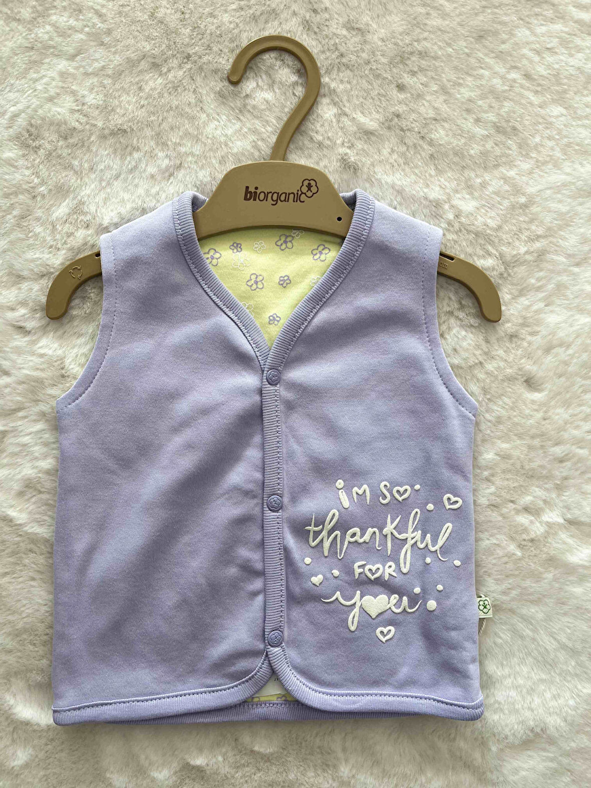 Love You Baby Çift Taraflı Yelek