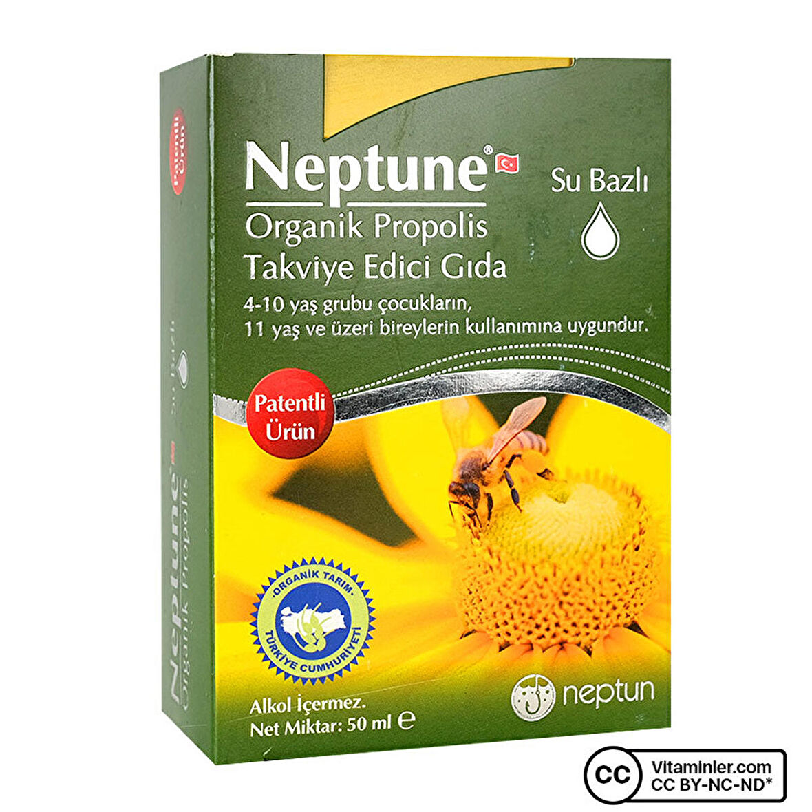 Neptune Organik Su Bazlı Propolis 50 mL - AROMASIZ